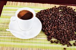Naklejka mokka kawa filiżanka świeży expresso