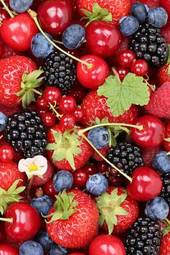 Obraz na płótnie lato zbiory owoc wiśnia jedzenie