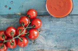 Plakat vintage pomidor żniwa świeży