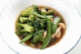 Naklejka mixed vegetables in oyster sauce
