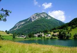 Obraz na płótnie góra krajobraz alpy lato