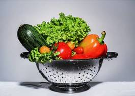 Naklejka rynek jedzenie rolnictwo woda warzywo