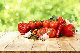 Obraz na płótnie jedzenie zdrowie pomidor