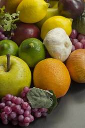 Obraz na płótnie warzywo pieprz jedzenie owoc winogrono