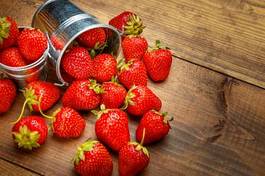 Fotoroleta fresh strawberries