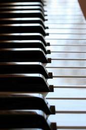 Plakat muzyka fortepian muzyczny notatka narządowych