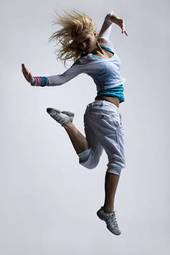 Fotoroleta nowoczesny aerobik break dance