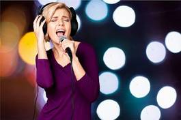 Fotoroleta muzyka mikrofon śpiew karaoke