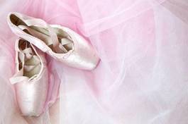 Naklejka balet stary taniec niewinność różowy