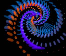 Obraz na płótnie spirala abstrakcja sztuka śnieg galaktyka