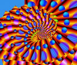 Obraz na płótnie sztuka tęcza spirala abstrakcja wzór