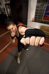 Naklejka bokser sztuki walki sport mężczyzna