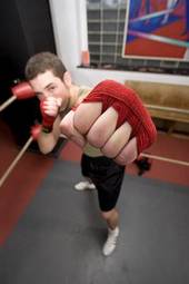 Naklejka sztuki walki sport bokser mężczyzna konkurencja