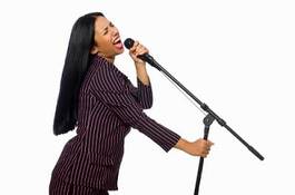 Fototapeta piękny karaoke śpiew koncert