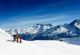 Fotoroleta śnieg jazda konna trasa narciarska