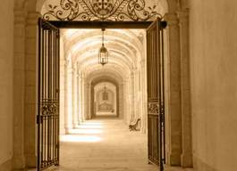 Fototapeta korytarz kościoła w lizbonie