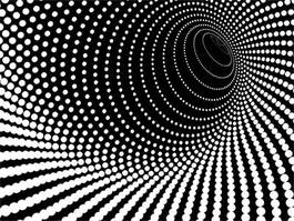 Plakat abstrakcyjny tunel spirala
