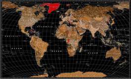 Plakat czarna mapa świata