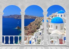 Fotoroleta grecka panorama
