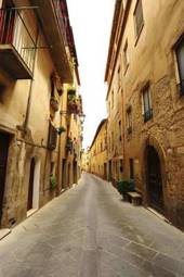 Fototapeta stara uliczka w toskanii