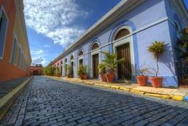 Naklejka uliczka w san juan - portoryko