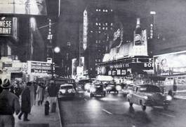 Fototapeta broadway in new york - 1957r.