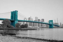 Naklejka most brooklynski - one color