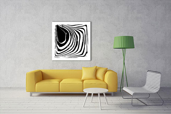 Obraz na płótnie abstrakcyjna zebra - inspiracja