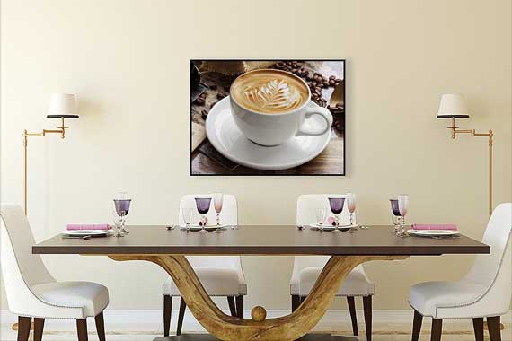 Plakat kawa cappucino - inspiracja