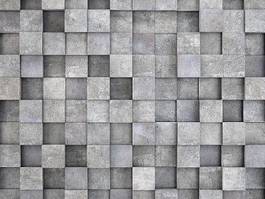 Naklejka wall of concrete cubes