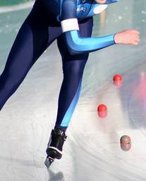 Obraz na płótnie sport wyścig lekkoatletka lód prędkość