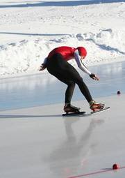 Obraz na płótnie lekkoatletka wyścig lód sport olympic