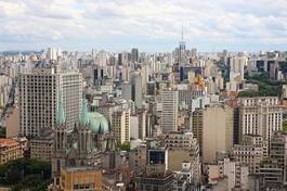 Plakat miejski ameryka panoramiczny południe brazylia