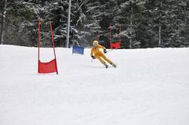 Fototapeta śnieg zabawa mężczyzna sport