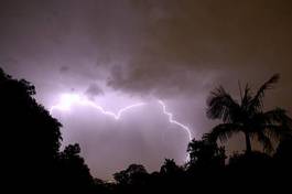 Obraz na płótnie sztorm niebo noc