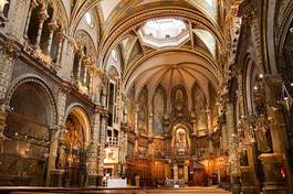 Plakat katedra hiszpania kolumna sanktuarium