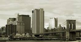 Plakat most panoramiczny retro