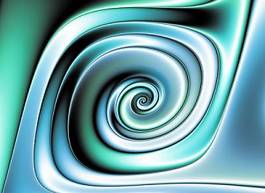 Plakat fraktal abstrakcja spirala streszczenie