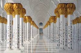 Naklejka kolumna meczet korytarz architektura