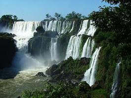 Plakat wodospad natura brazylia