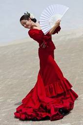 Plakat zabawa tango tancerz dziewczynka