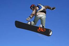 Plakat sport narty snowboard śnieg freeride