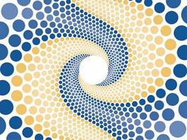 Plakat fala ruch spirala perspektywa tunel