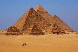 Plakat piramida antyczny pustynia