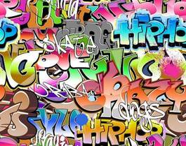 Plakat graffiti hip-hop rap nowoczesny miejski