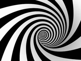 Plakat tunel sztuka ruch spirala