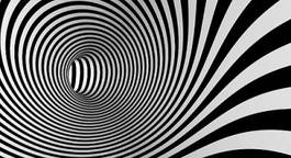 Plakat tunel spirala ruch