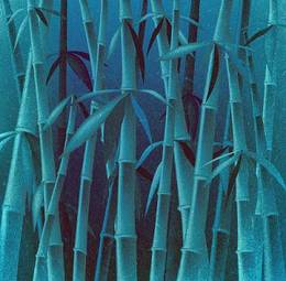 Obraz na płótnie las krzew bambus drzewa