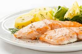 Fotoroleta warzywo jedzenie zdrowy ryba
