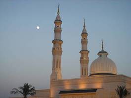 Plakat meczet dubaj islam ramadan koran